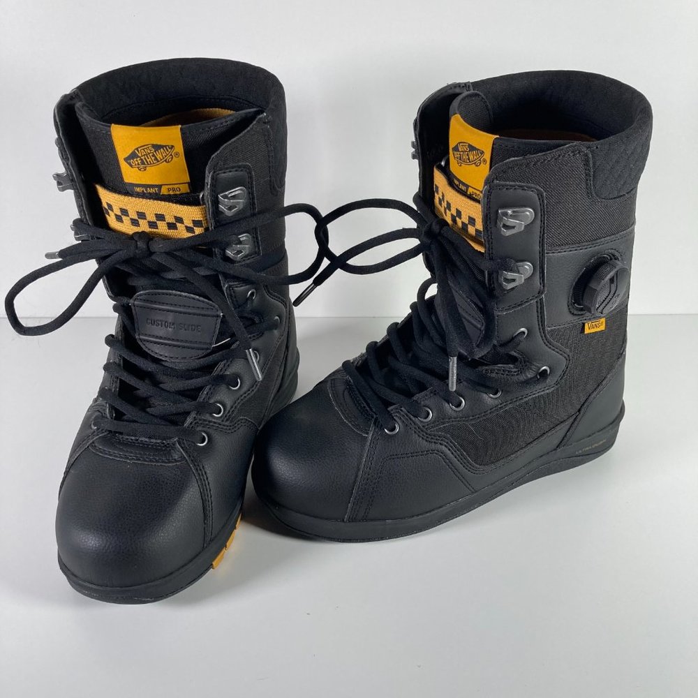 VANS Implant Pro Snowboard Boots Central BOA Lace Up Mens 8 Womens 10 Black